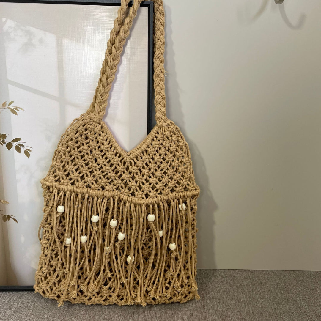 Macrame Crossbody Bag with Tassels Stornfield