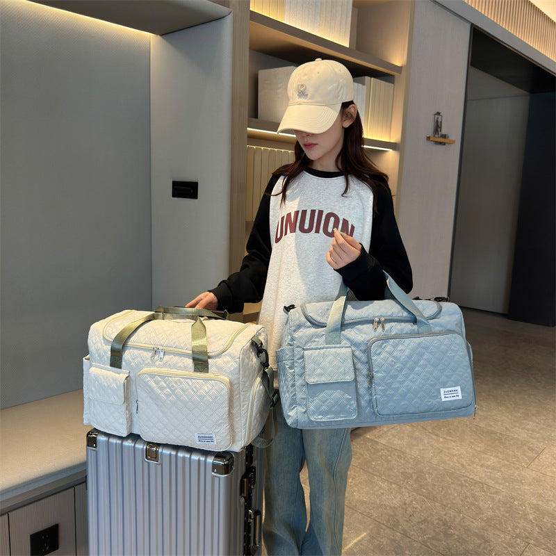 Quilted Multi-Compartment Travel Duffel Stornfield