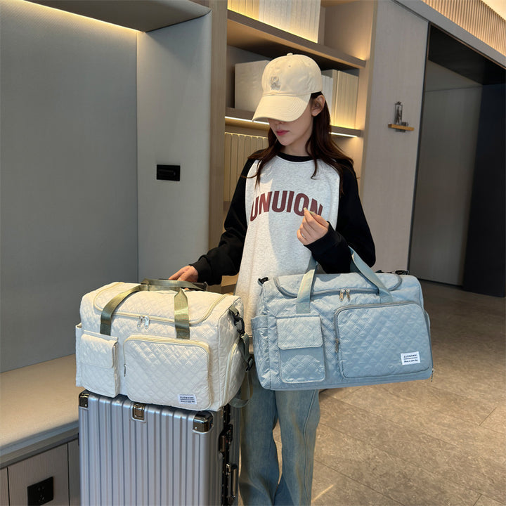 Quilted Multi-Compartment Travel Duffel Stornfield