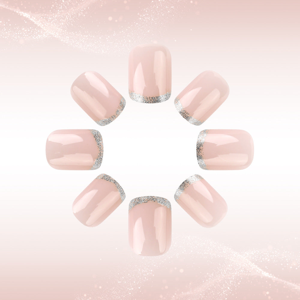 Elegant Glitter Tip Press-On Nails Stornfield