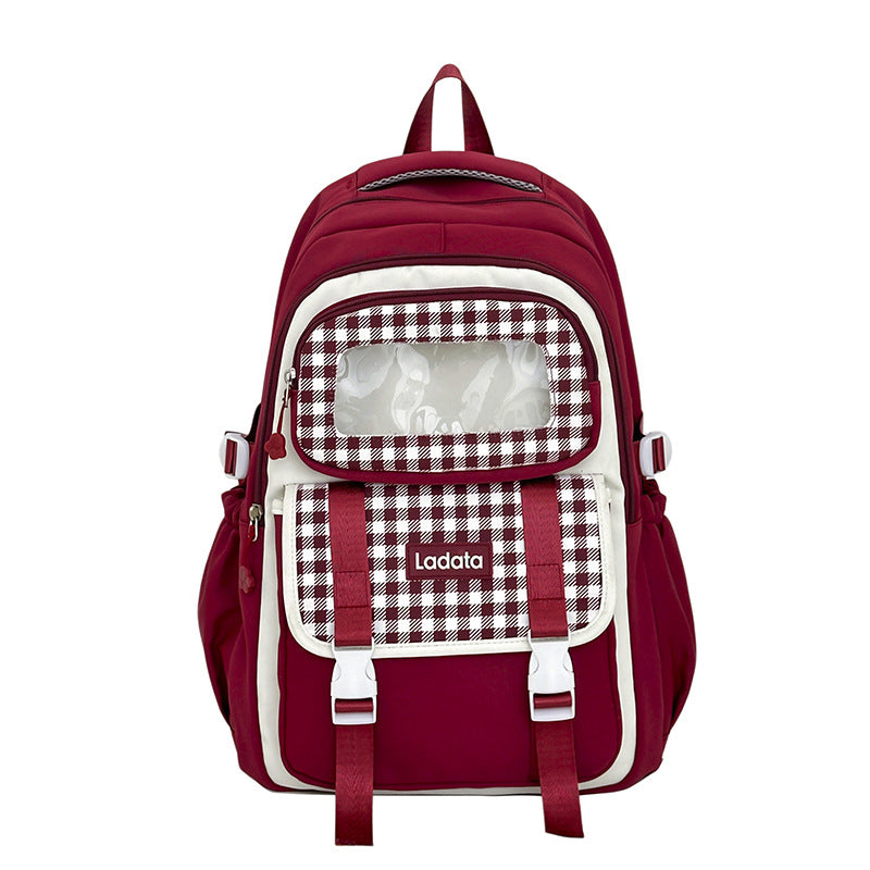 Versatile Checkered Patterned Backpack Stornfield
