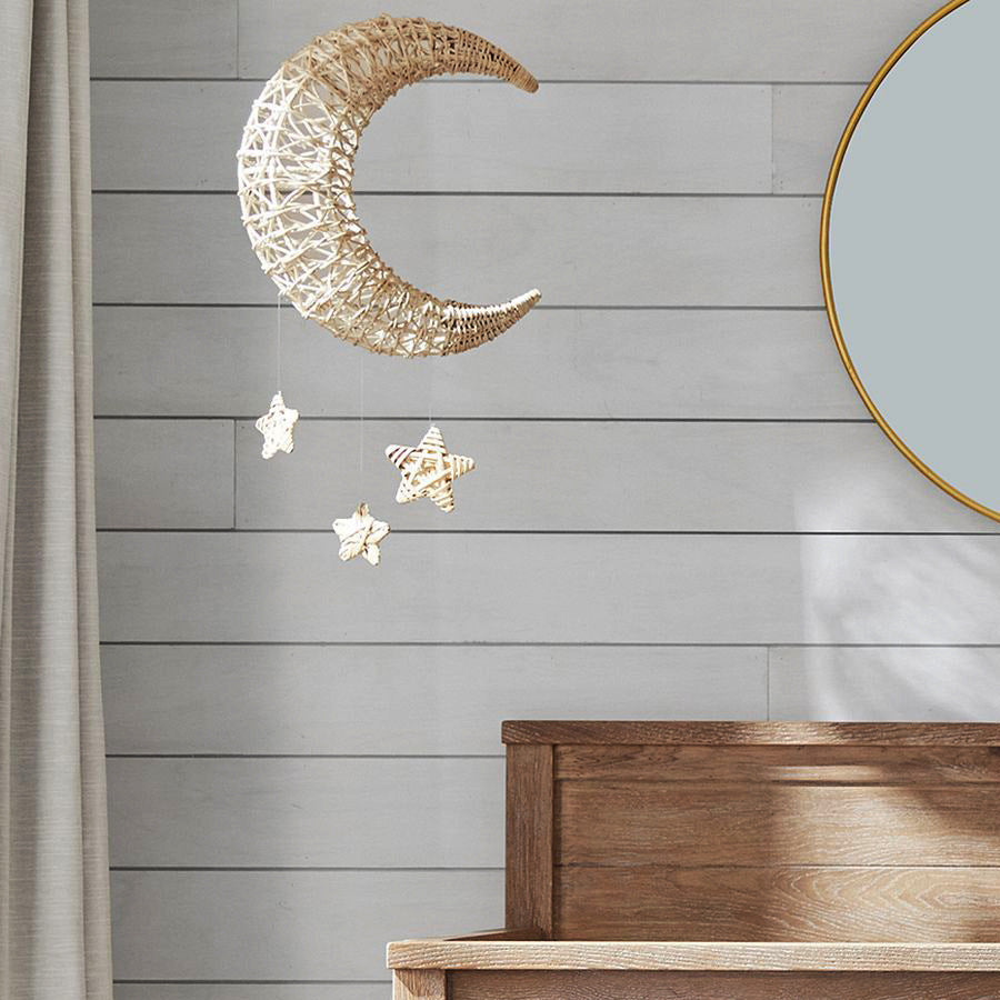 Stylish pendant light made of woven material Stornfield