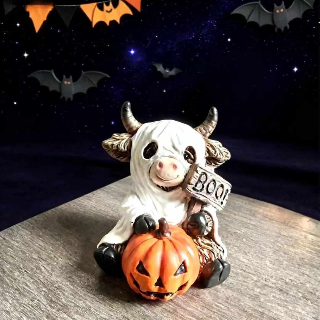 Funny Halloween Cow Figurine Stornfield