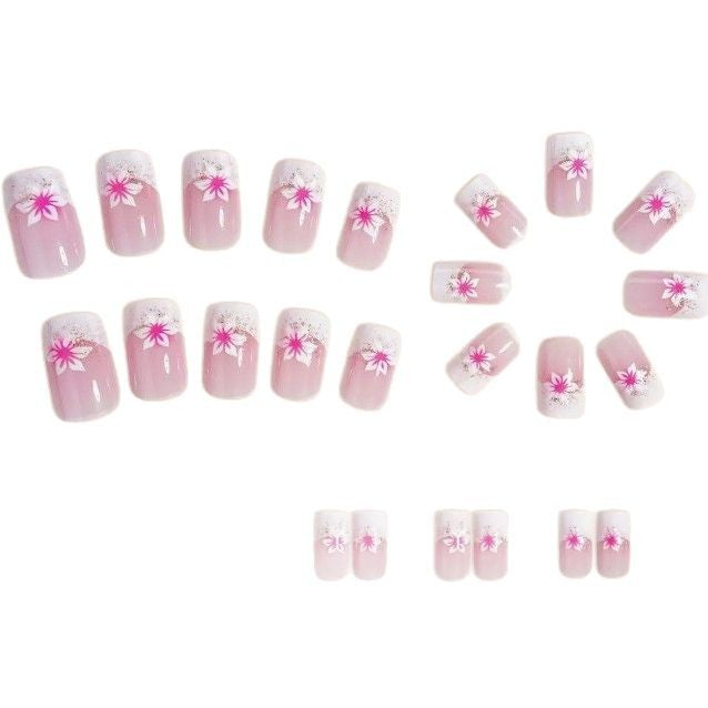 Floral Acrylic Nail Art Enhancements Stornfield