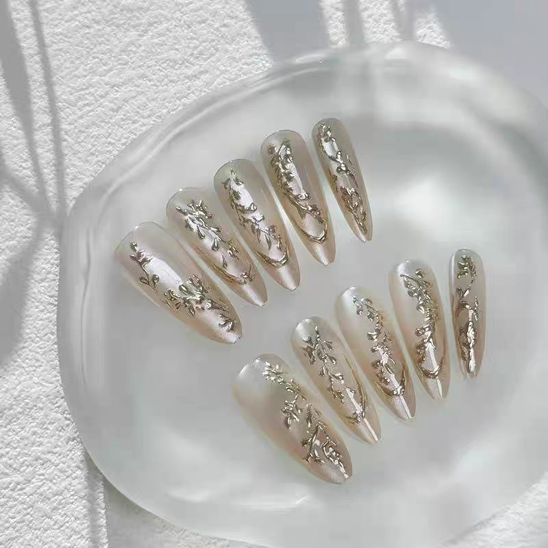 Artistic Sculpted Press-On Nails Stornfield
