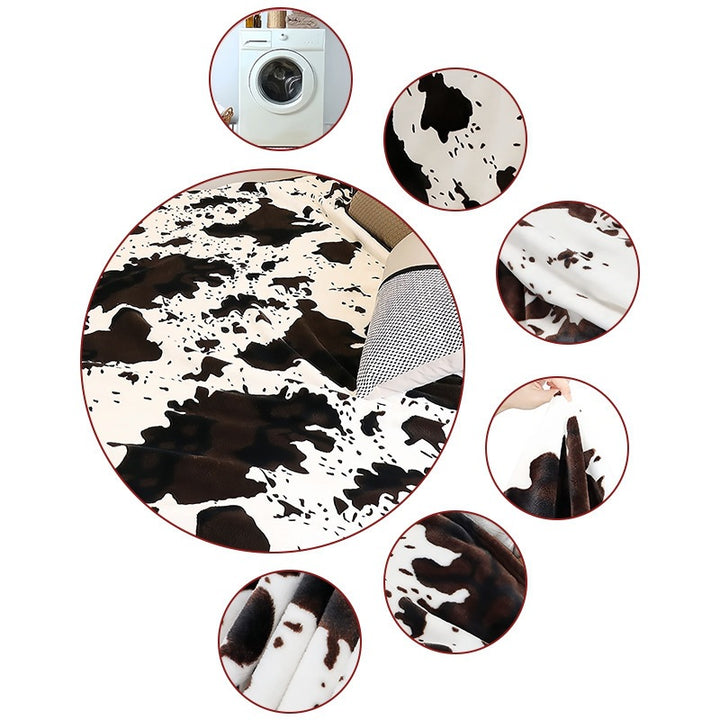 Soft Fabric Zebra Print Fleece Blanket