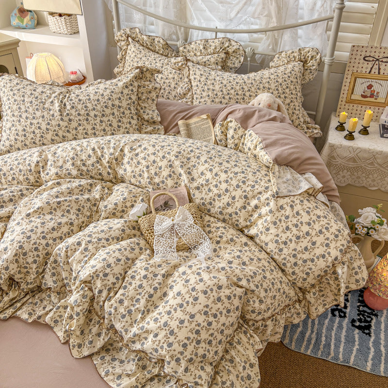 Comforting Floral Print Comforter Set