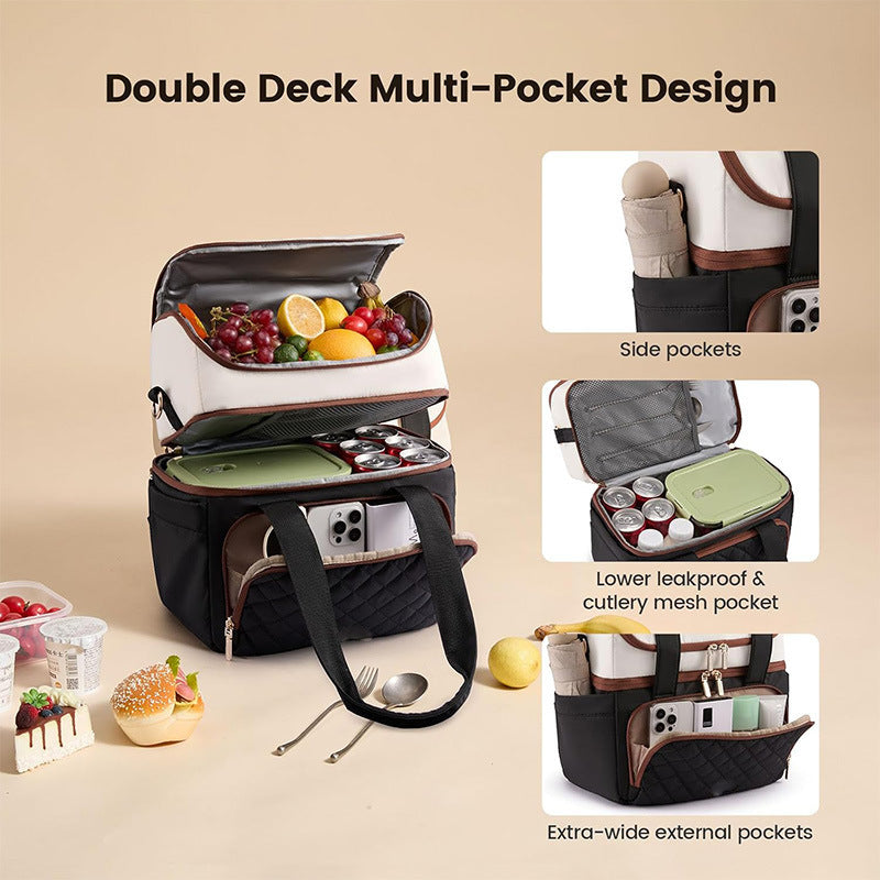 Elegant cooler bag with practical drink holder Stornfield