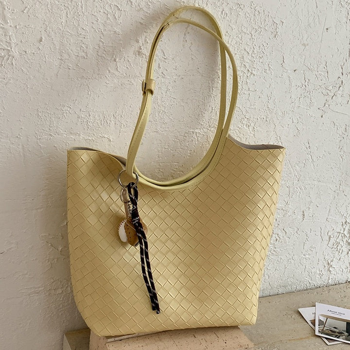 Woven Textured Tote Bag