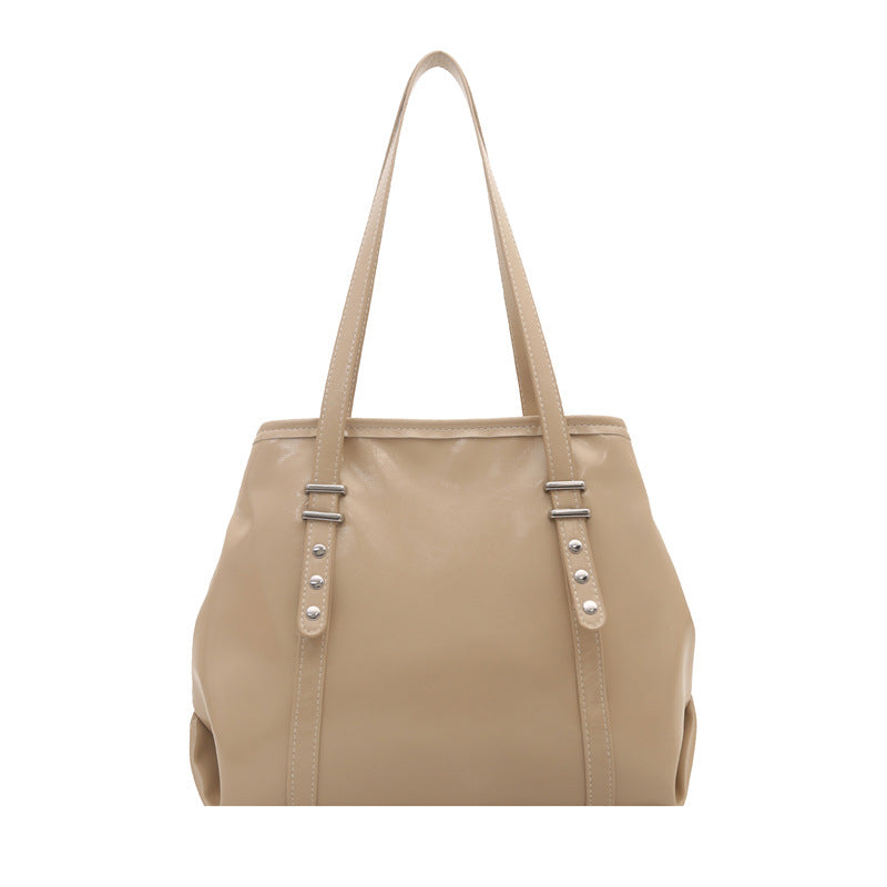 Classic Structured Leather Tote Bag