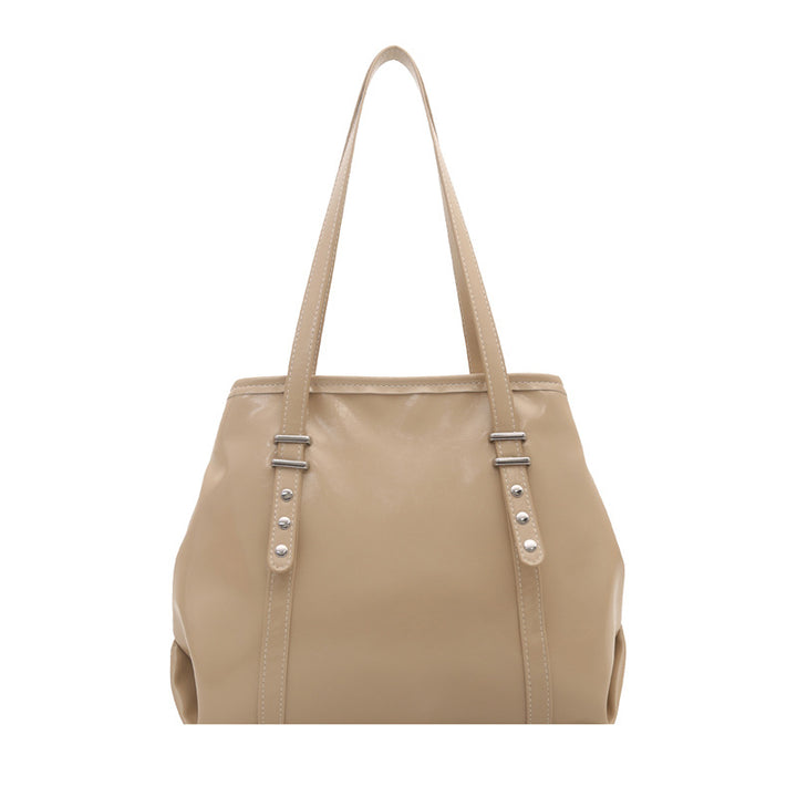 Classic Structured Leather Tote Bag