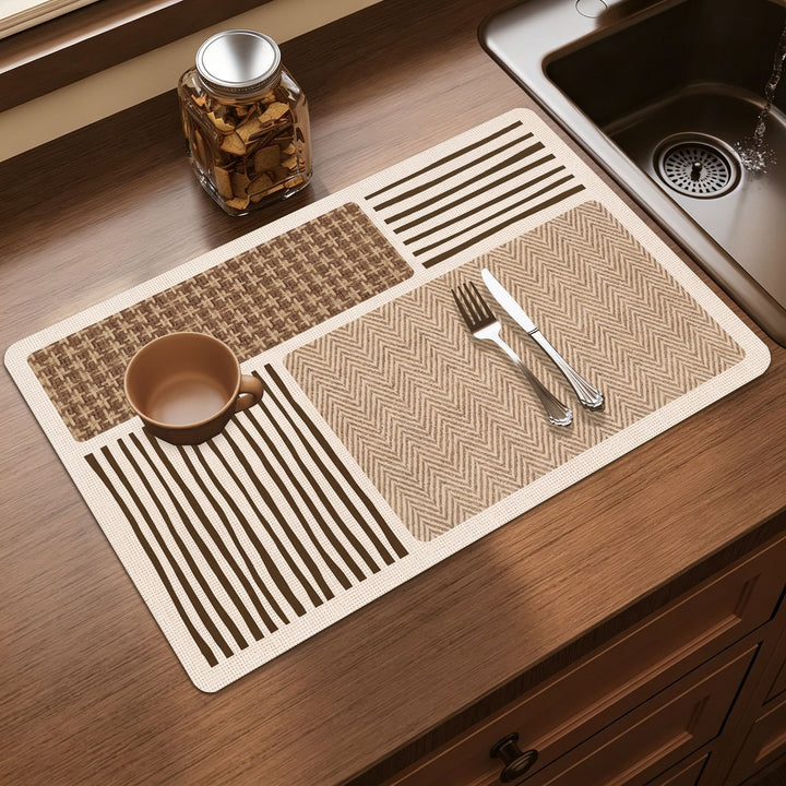 Elegant Floral Print Kitchen Mat Stornfield