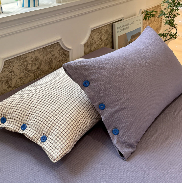 Cozy Checked Duvet Cover Set