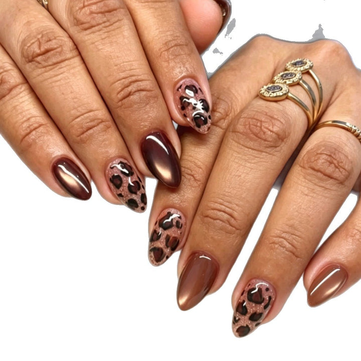 Luxe Leopard Print Press-On Nail Set Stornfield