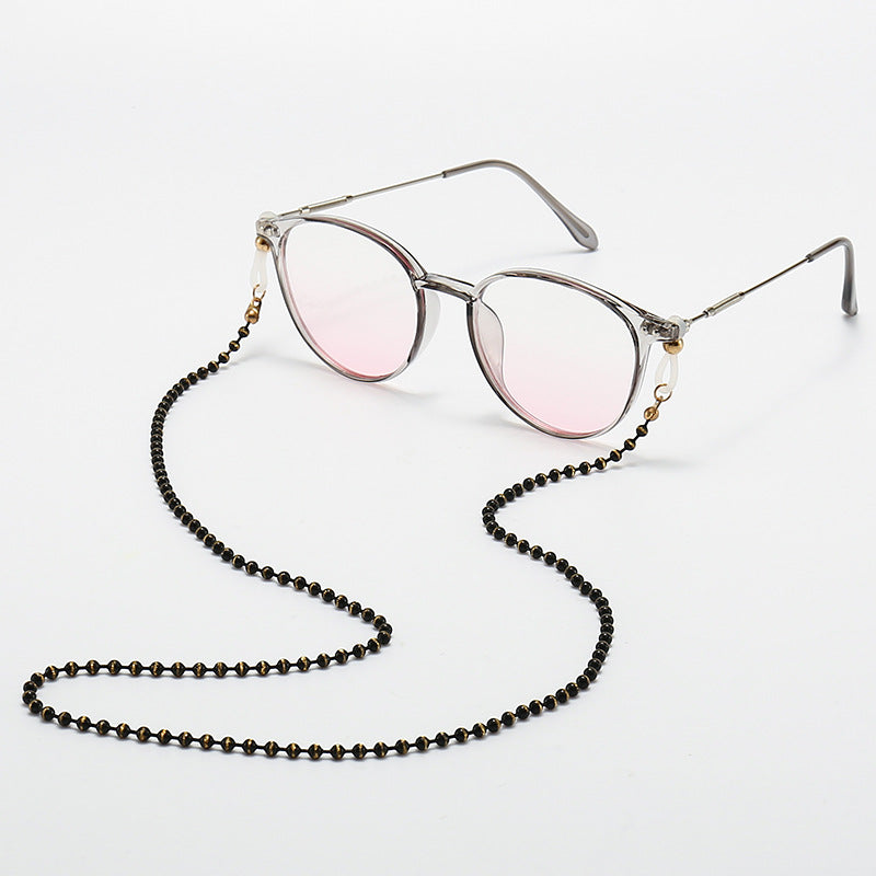 Fashionable Cat-Eye Glasses with Beaded Chain Stornfield