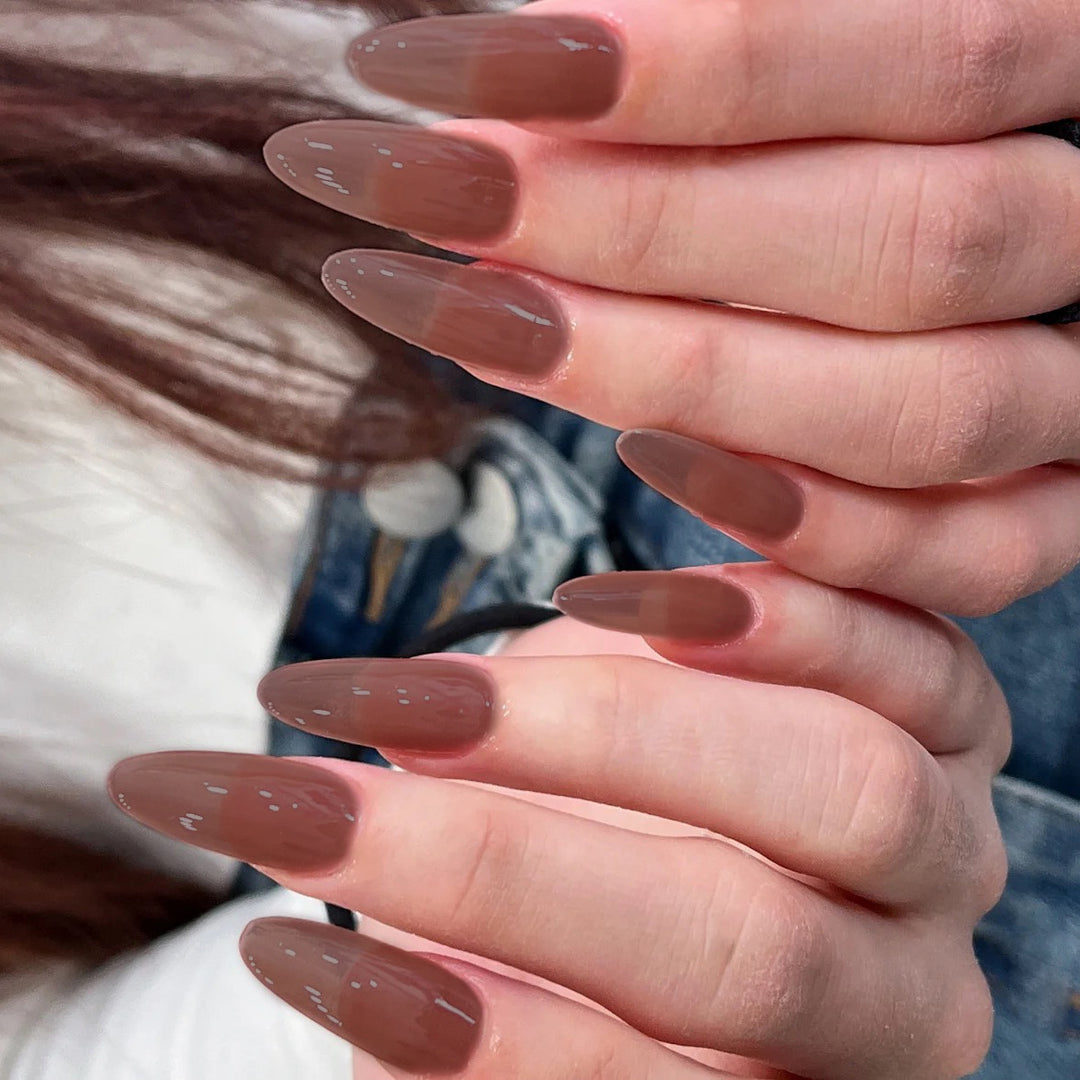 Natural Finish Press-On Nail Set Stornfield
