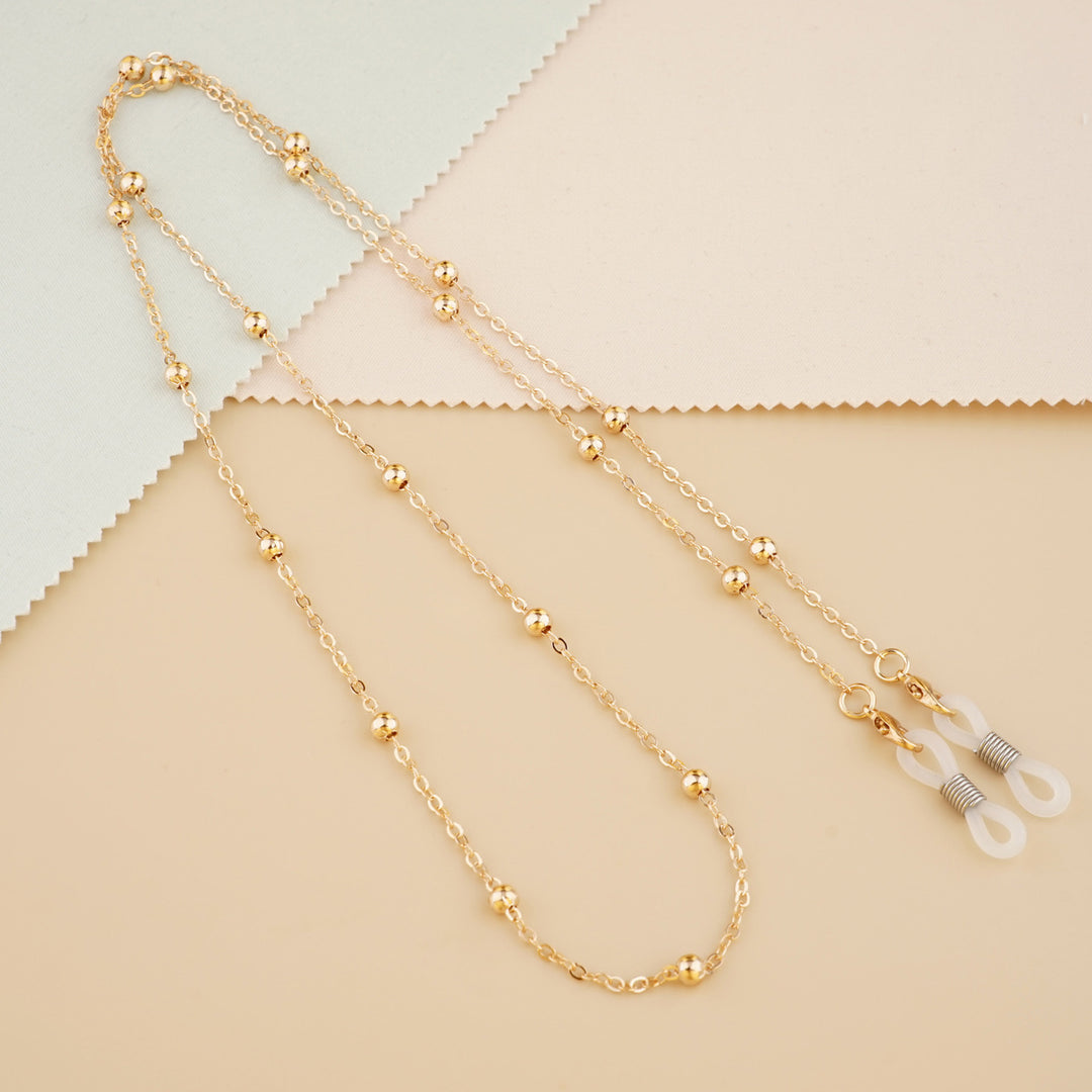 Silver Bead Decorative Eyewear Holder Chain Stornfield