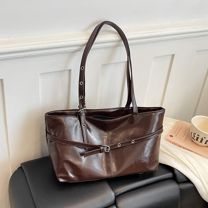 Stylish Patent Leather Tote Bag