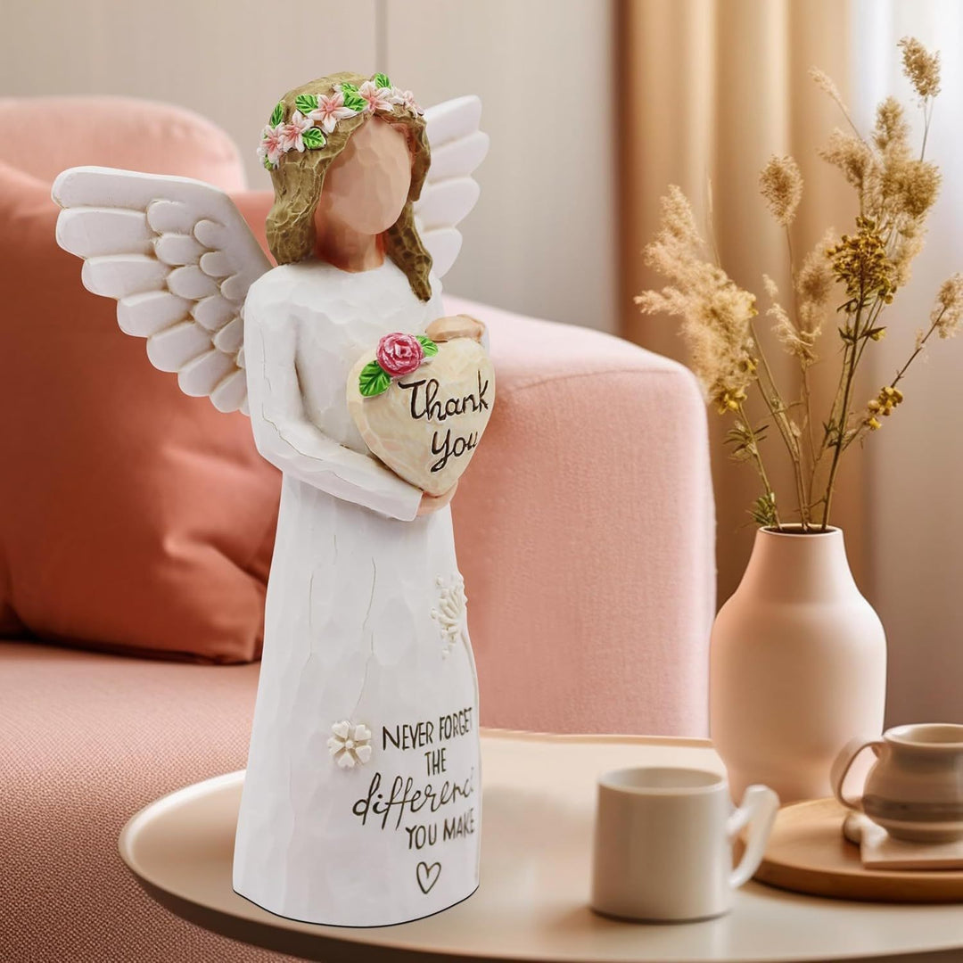 Decorative Angel Figurine with Heart Stornfield