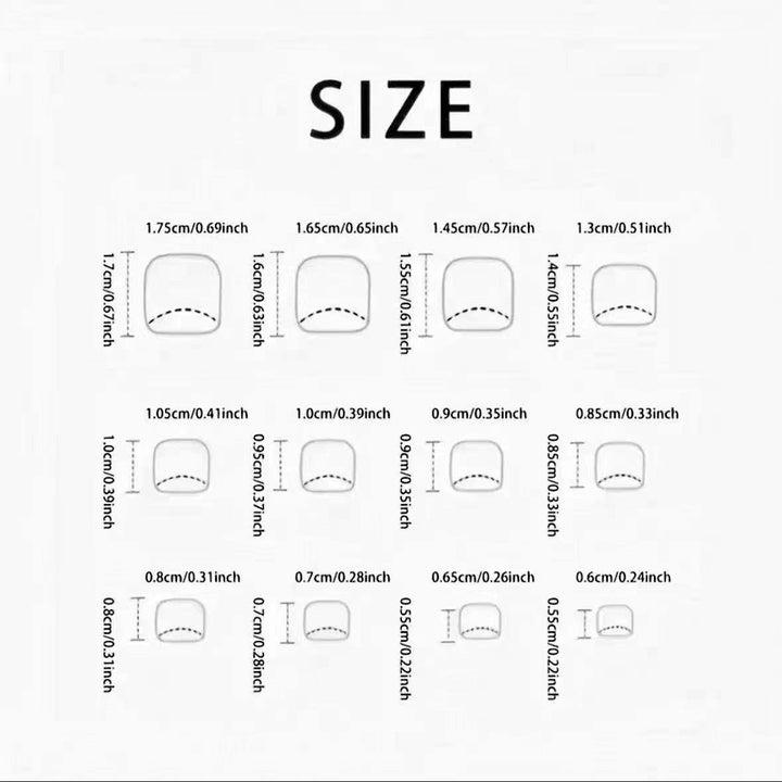 Foot art nail set with creative gradient and shiny accents Stornfield