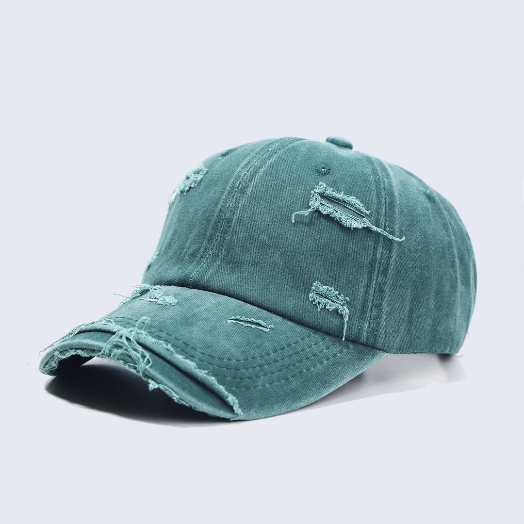 Women's washed baseball cap with destroyed look Stornfield