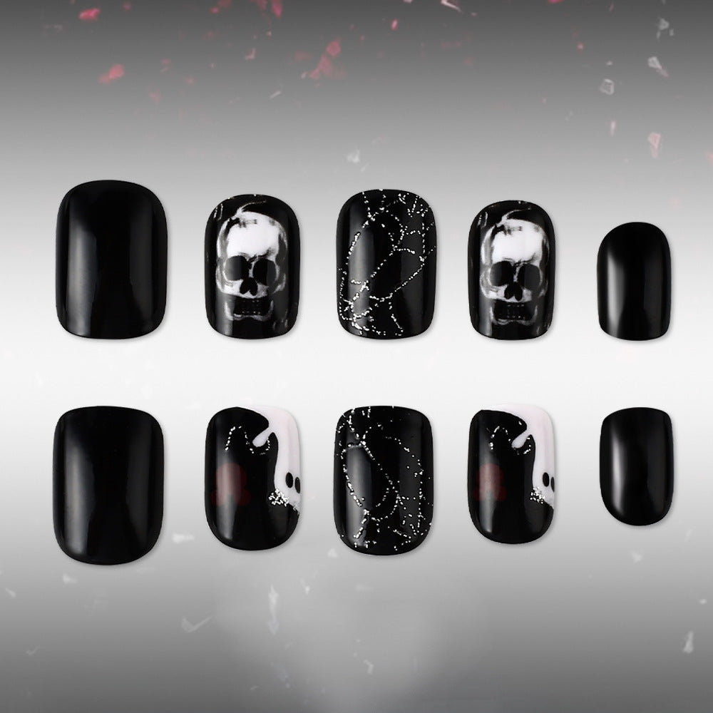 Halloween-Themed Press-On Nail Art Set Stornfield 1787542718