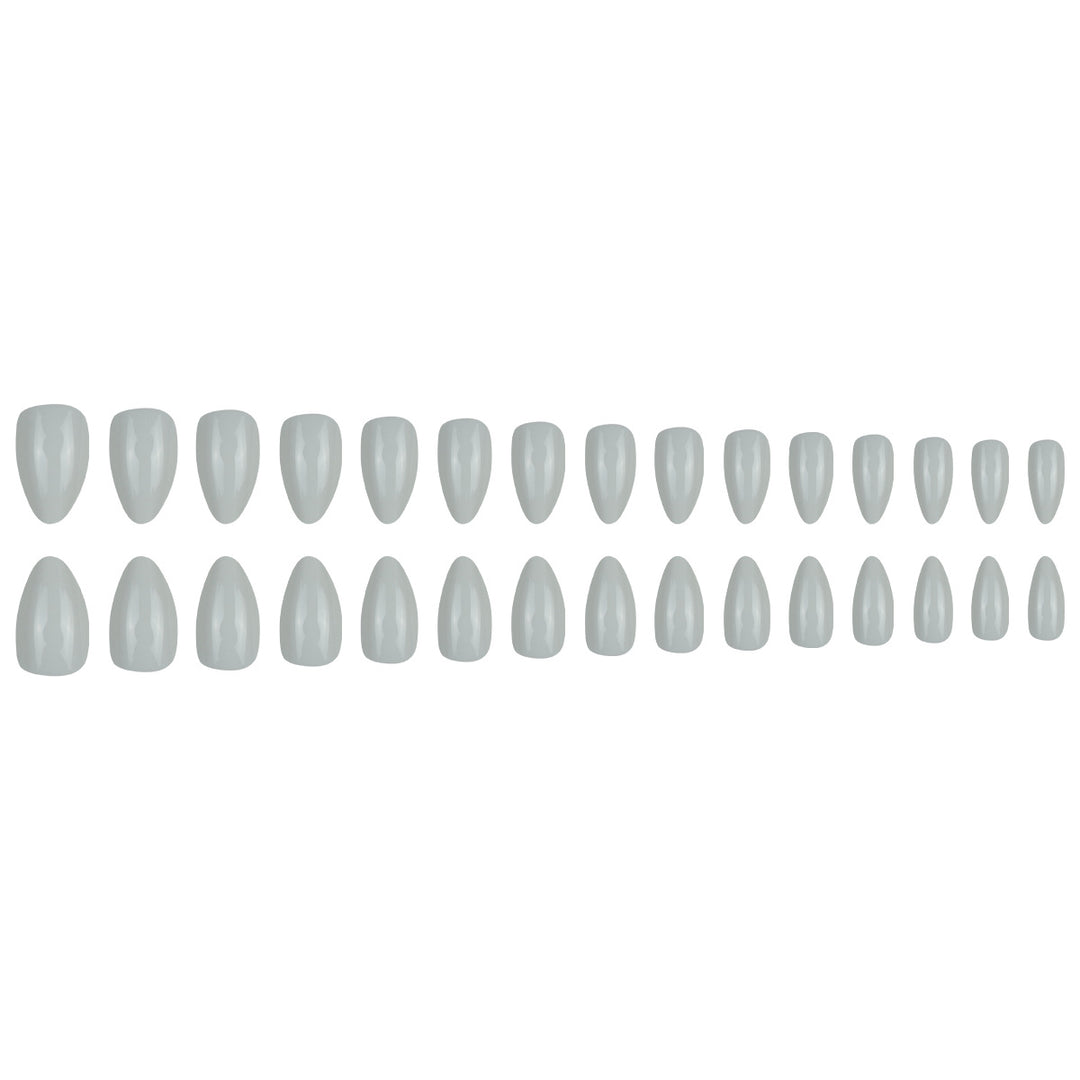 Elegant Glossy Almond-Shaped Press-On Nails Stornfield