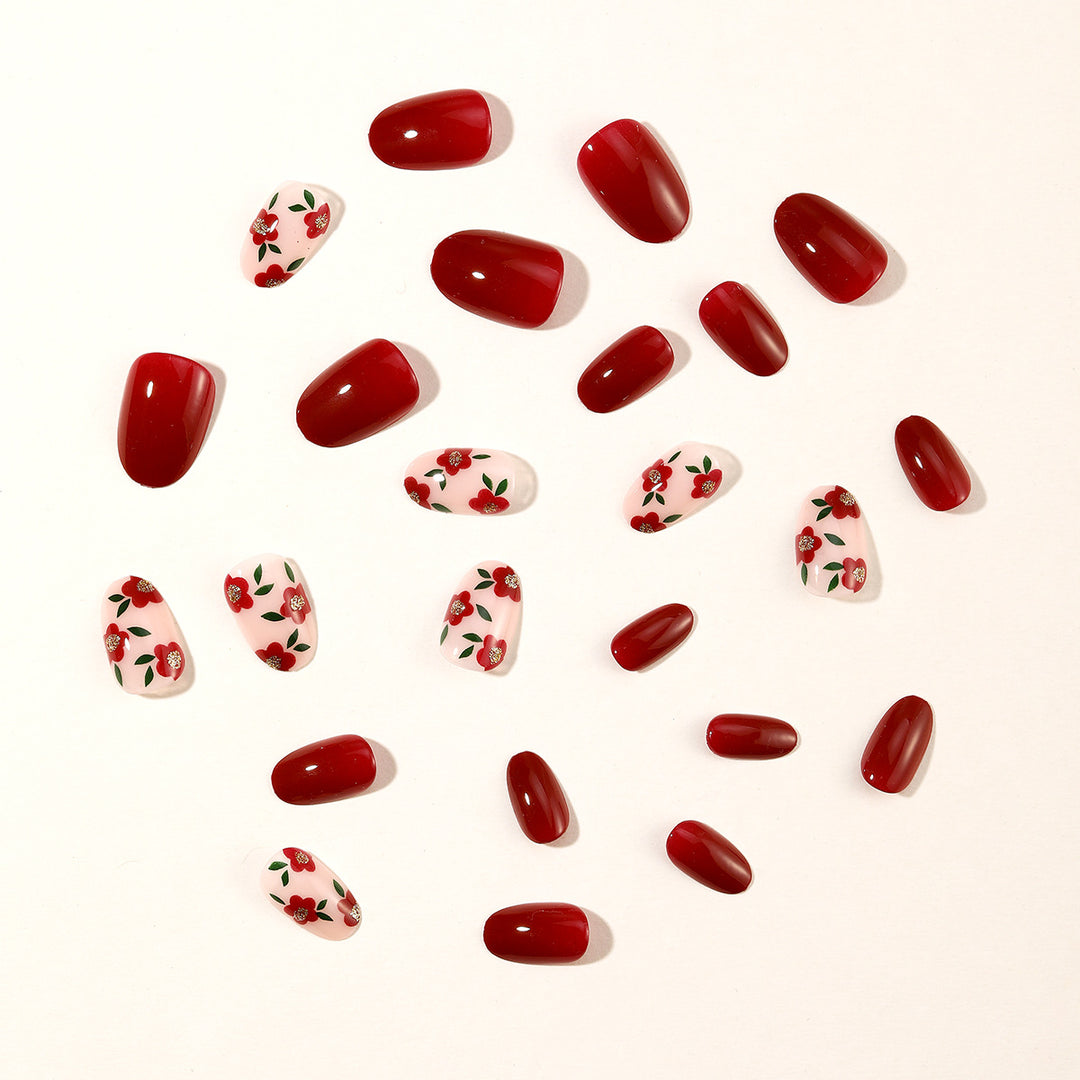 Floral Accent Nail Art Extensions Stornfield