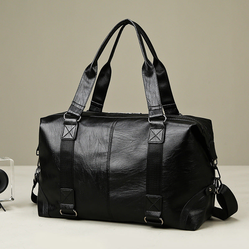 Luxurious Leather Weekend Duffel Bag Stornfield