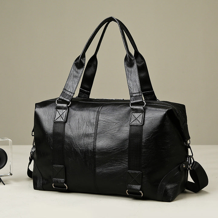 Luxurious Leather Weekend Duffel Bag Stornfield