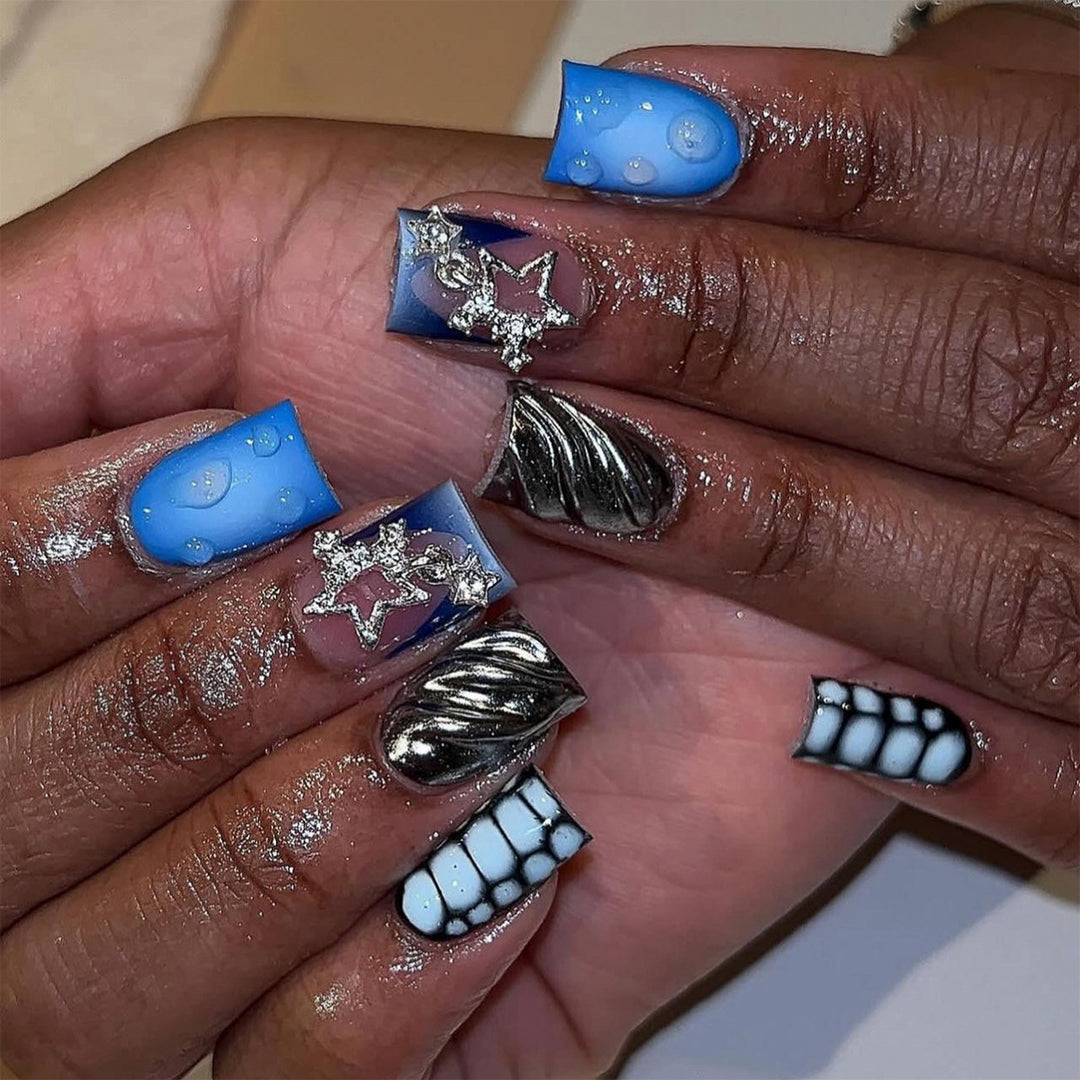Creative nail extensions with unique 3D design Stornfield