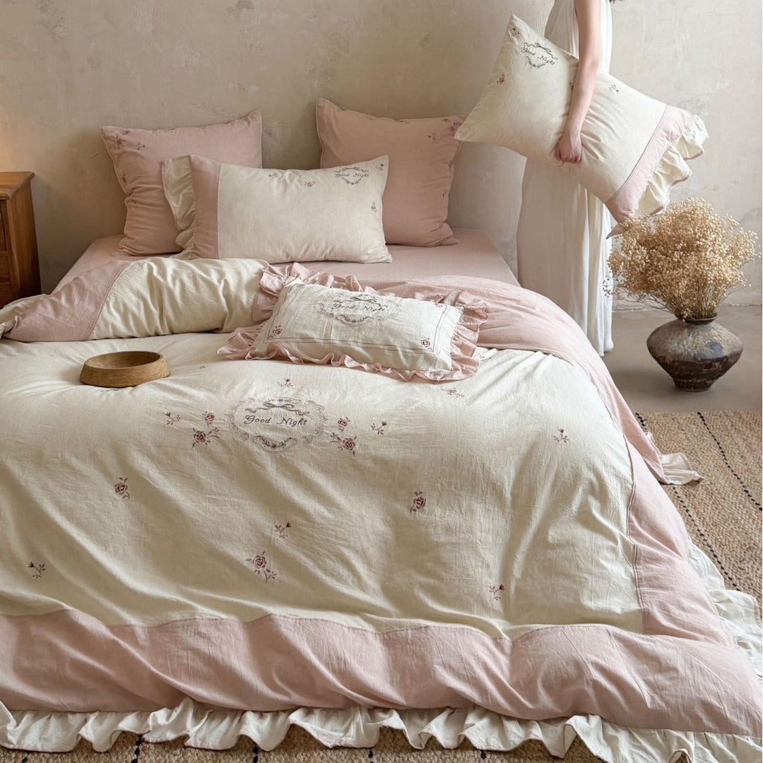 Linen bedding set
