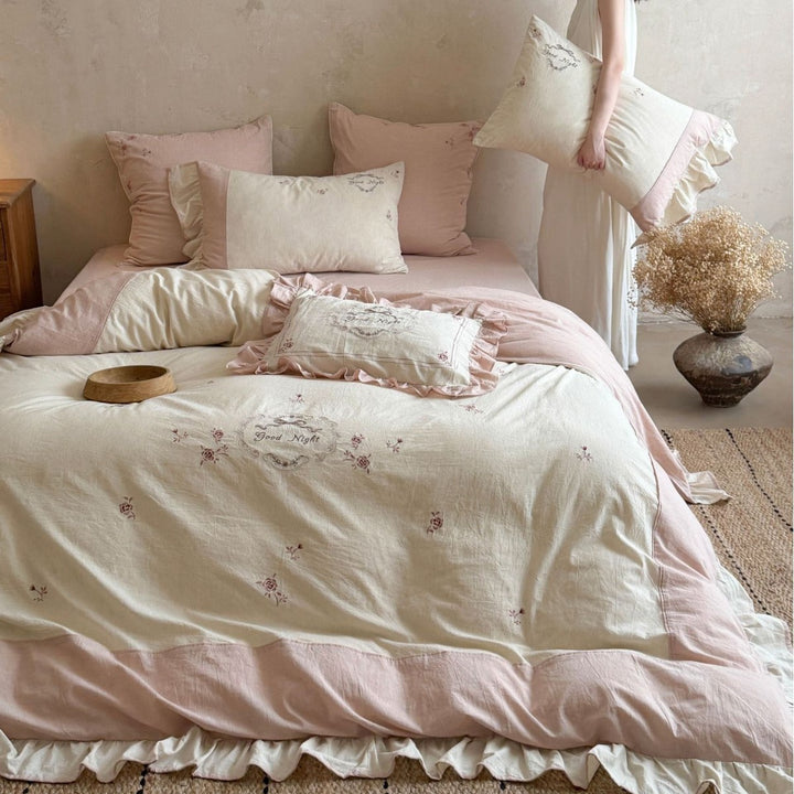 Linen bedding set