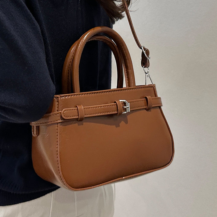 Compact Structured Crossbody Handbag