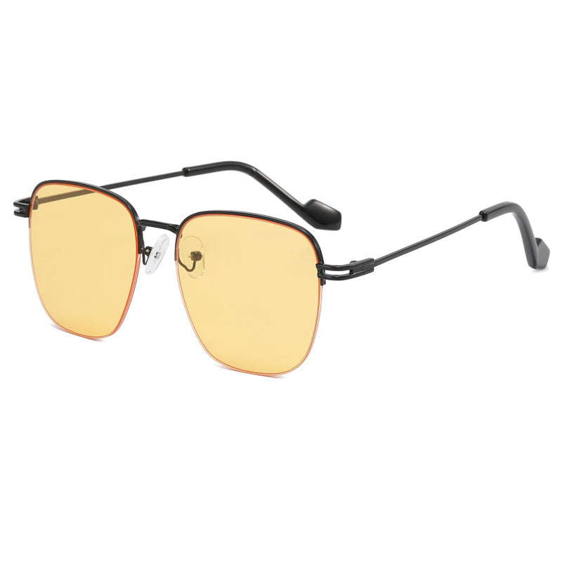 Women Designer Glasses with Square Frame and Glossy Metal Structure Stornfield