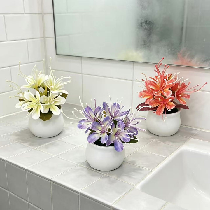 Artificial Floral Centerpiece for Tabletop Home Decor Display