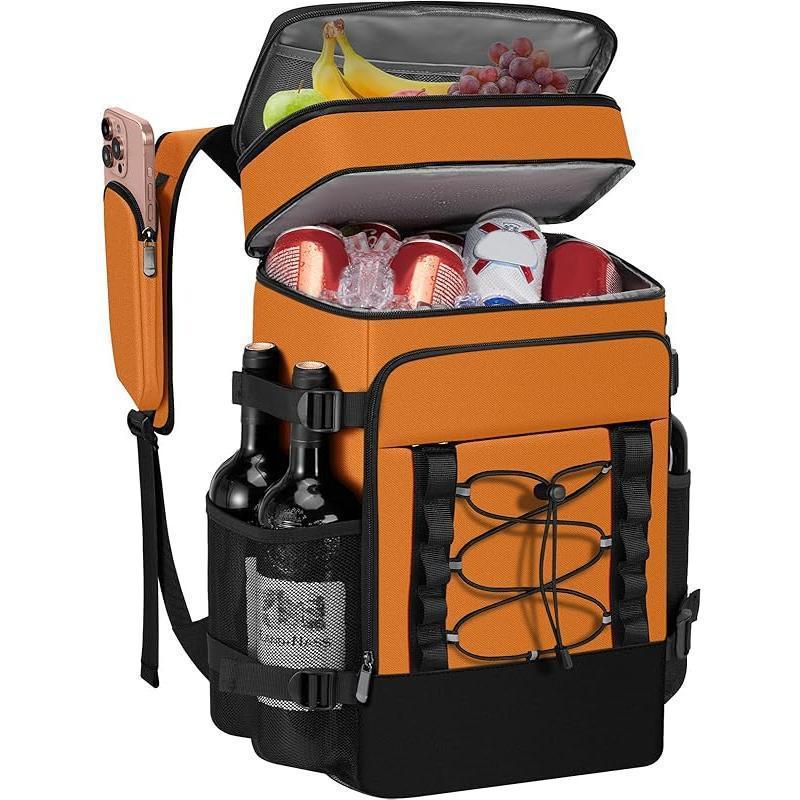 Unisex insulated cooling backpack with bottle holder, organizer pocket and padded carrying comfort Stornfield