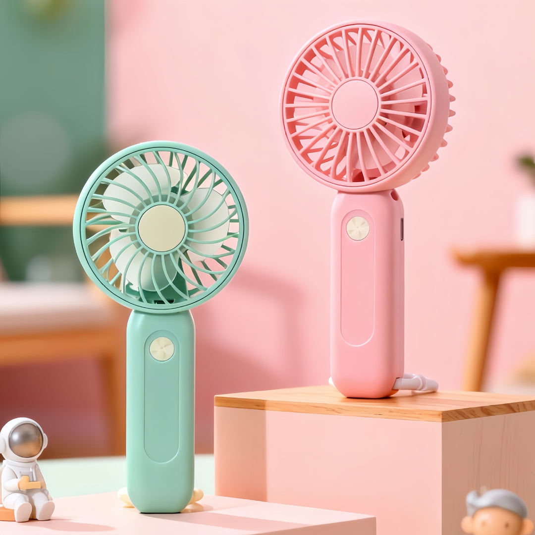 Women's Portable Hand Fan with USB Charging Function Stornfield