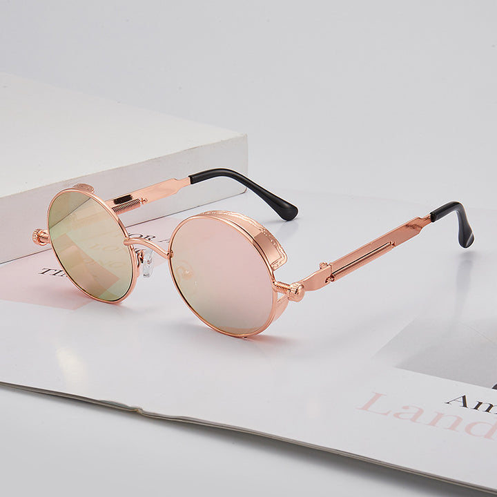 Women's retro-inspired round sunglasses with special lenses Stornfield