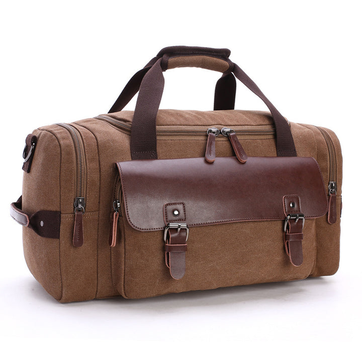 Spacious travel bag with high-quality leather trim Stornfield