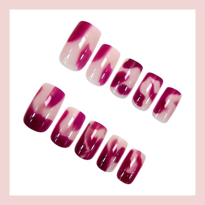 Artificial nail set with modern gradient and stylish accents Stornfield