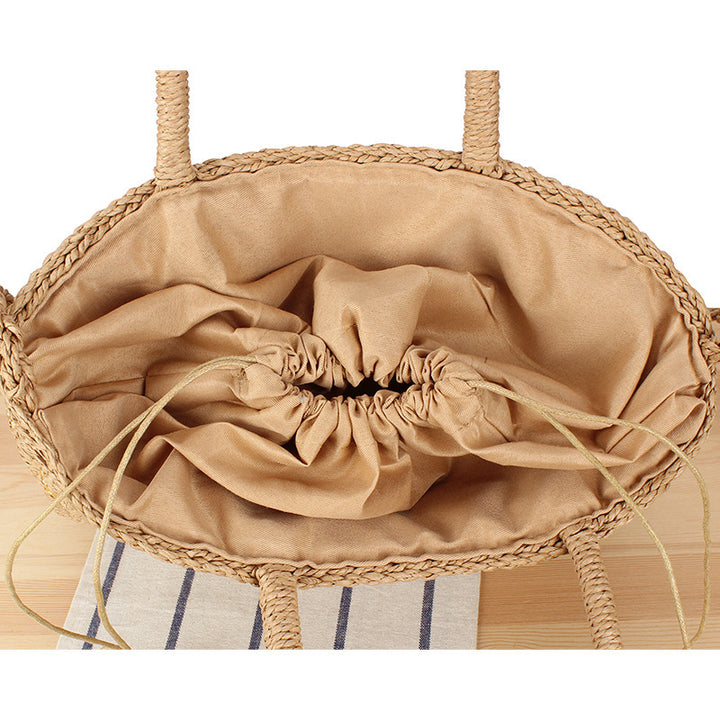 Braided tote bag with double carrying handles Stornfield