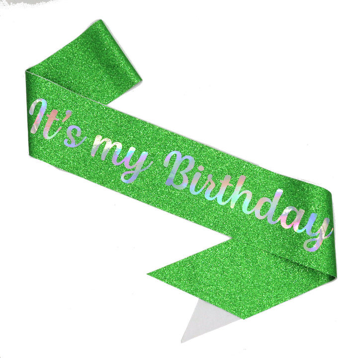 Ladies Festive Birthday Band with Glitter Design Stornfield