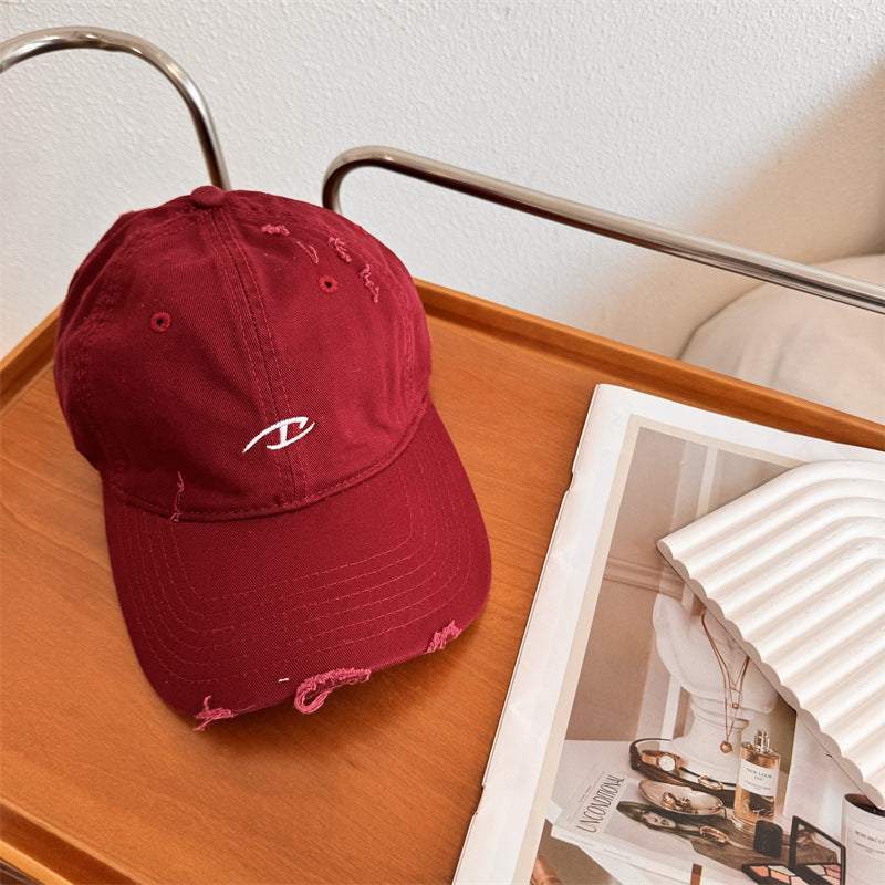 Men's Distressed Cotton Baseball Cap Stornfield