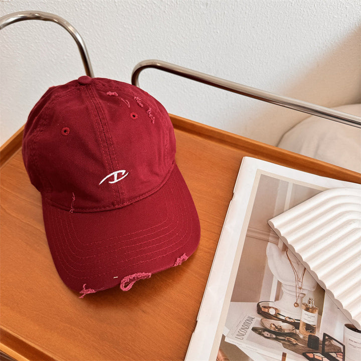 Men's Distressed Cotton Baseball Cap Stornfield