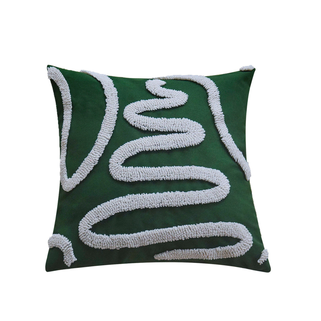 Decorative cushion with artistic surface pattern