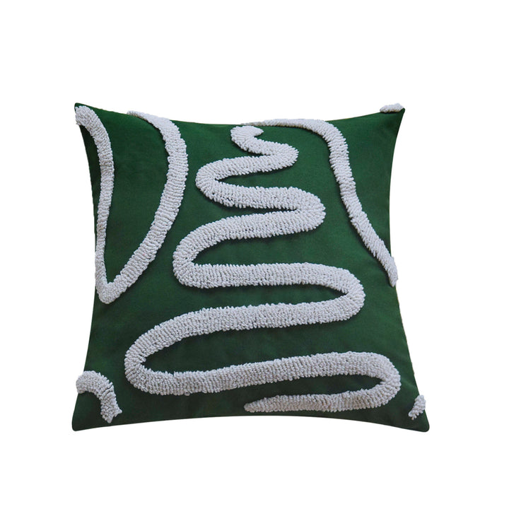 Decorative cushion with artistic surface pattern