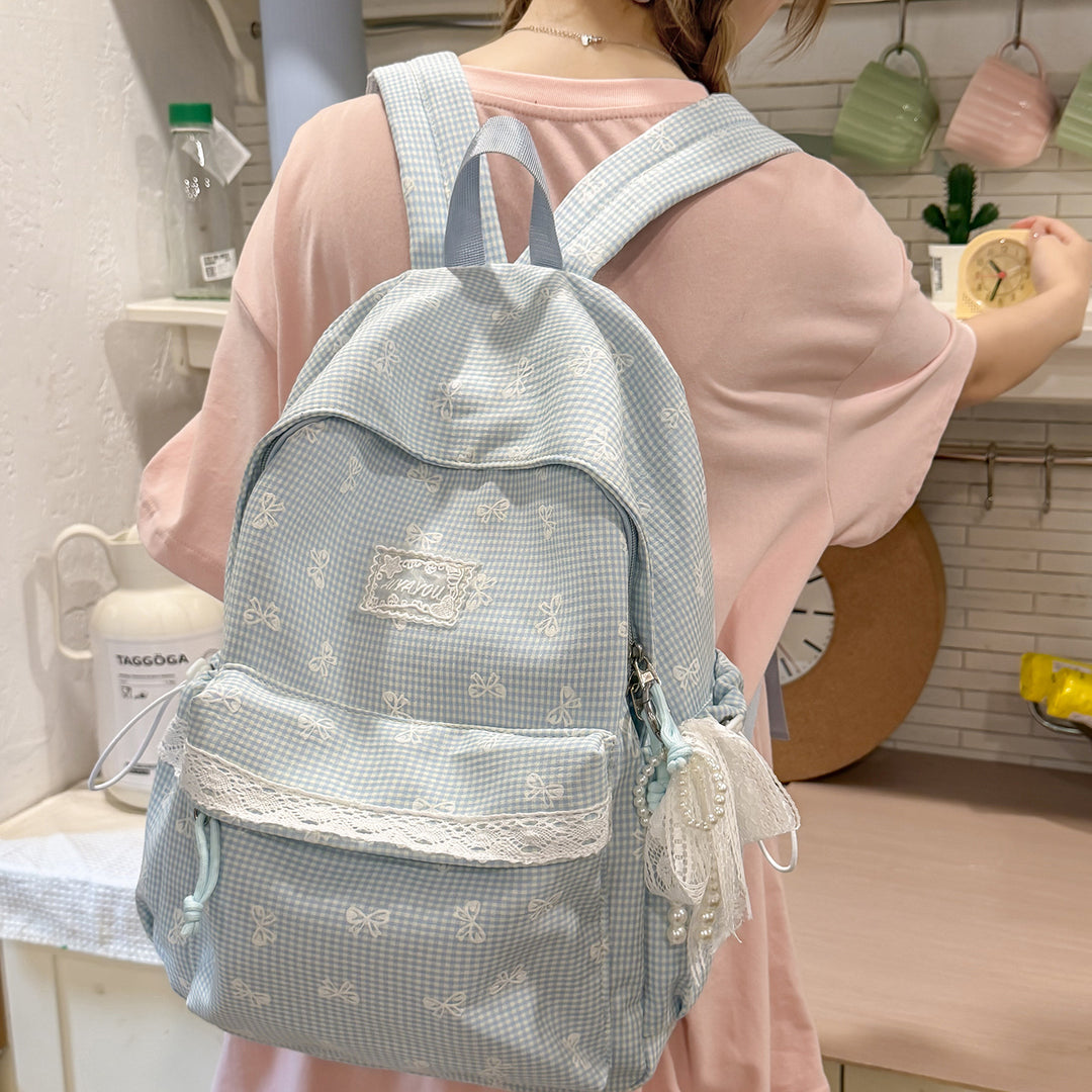 Sweet Floral-Embellished Backpack Stornfield