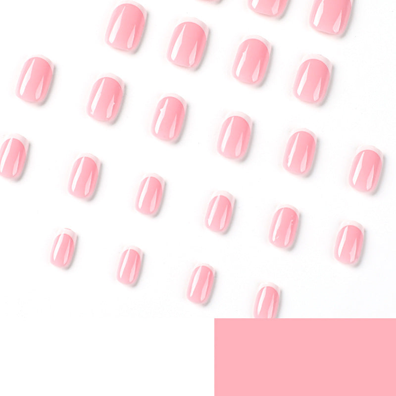 Artful nail extensions with classic French design Stornfield