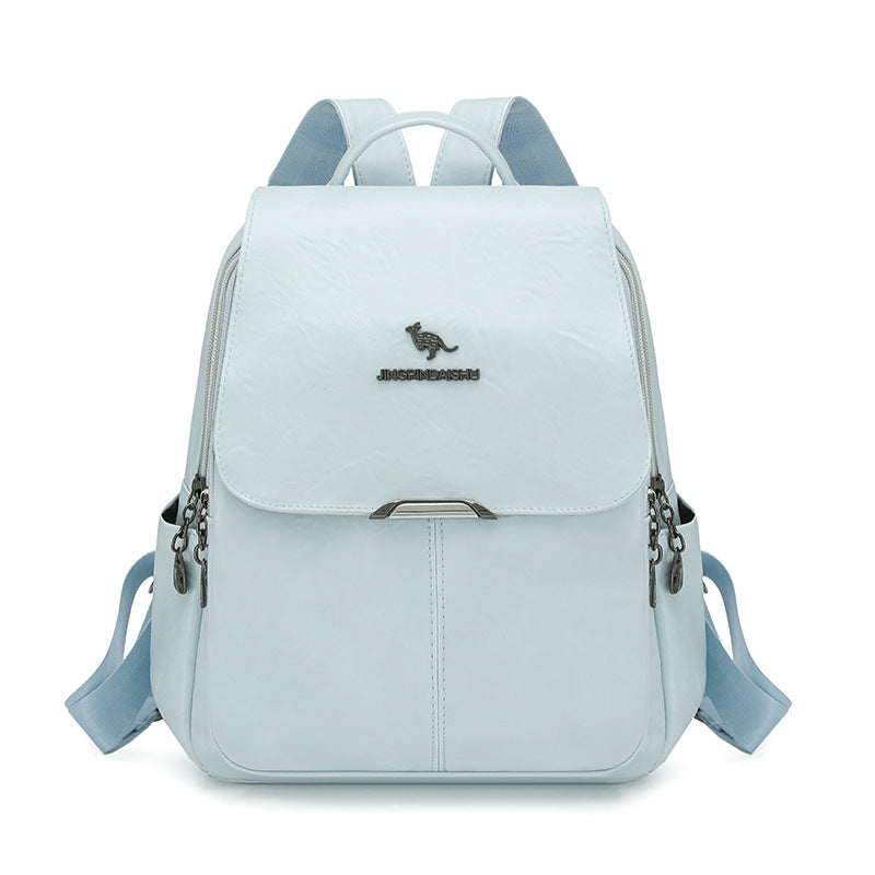 Durable Multi-Functional Leather Backpack Stornfield